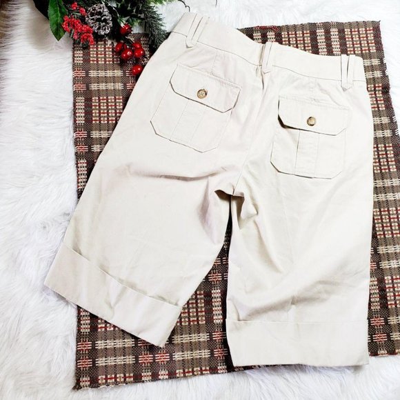 Tommy Hilfiger Shorts Tommy Hilfiger Womens Khaki Beige Bermuda Short Poshmark